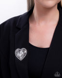 Paparazzi "A Breath of Fresh Romance" Silver Pin Brooch Paparazzi Jewelry