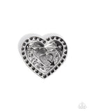 Paparazzi "A Breath of Fresh Romance" Silver Pin Brooch Paparazzi Jewelry