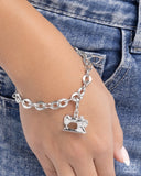 Paparazzi "SEW-ing Style" Silver Charm Paparazzi Jewelry