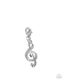 Paparazzi "TREBLE-maker" White Charm Paparazzi Jewelry