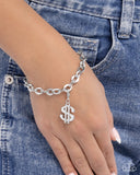 Paparazzi "Shopping Spree" White Charm Paparazzi Jewelry