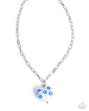 Paparazzi "Painted Poetry and Proficiency" Blue Necklace & Bracelet Set Paparazzi Jewelry