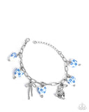 Paparazzi "Painted Poetry and Proficiency" Blue Necklace & Bracelet Set Paparazzi Jewelry