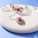 Paparazzi "Lobster Landmark & Lesson" Red Necklace & Bracelet Jewelry Set Paparazzi Jewelry