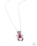 Paparazzi "Lobster Landmark & Lesson" Red Necklace & Bracelet Jewelry Set Paparazzi Jewelry