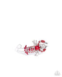 Paparazzi "Lobster Landmark & Lesson" Red Necklace & Bracelet Jewelry Set Paparazzi Jewelry
