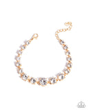 Paparazzi "Sizable Shimmer" Gold Bracelet Paparazzi Jewelry
