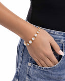 Paparazzi "Sizable Shimmer" Gold Bracelet Paparazzi Jewelry