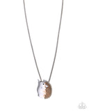 Paparazzi "Porcupine Pizzazz" Brown Necklace & Earring Set Paparazzi Jewelry