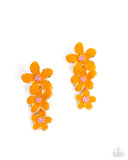 Paparazzi "Crack of BLOOM" Orange Post Earrings Paparazzi Jewelry