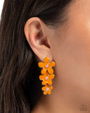Paparazzi "Crack of BLOOM" Orange Post Earrings Paparazzi Jewelry