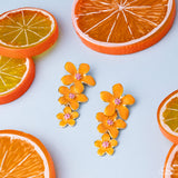 Paparazzi "Crack of BLOOM" Orange Post Earrings Paparazzi Jewelry
