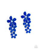 Paparazzi "Crack of BLOOM" Blue Post Earrings Paparazzi Jewelry