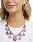 Paparazzi "Filigree Finale" Purple Necklace & Earring Set Paparazzi Jewelry