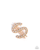 Paparazzi "Raking in the Bling" Gold Pin Brooch Paparazzi Jewelry