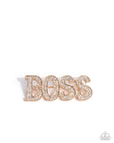 Paparazzi "Blingy Boss" Gold Brooch Pin Paparazzi Jewelry
