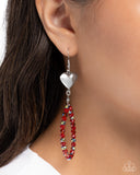 Paparazzi "Treasured Teardrops" Red Earrings Paparazzi Jewelry
