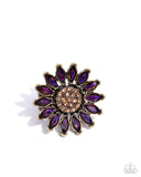 Paparazzi "Sunflower Setting" Brass Ring Paparazzi Jewelry