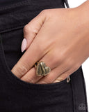 Paparazzi "Hint of Heartbreak" Brass Ring Paparazzi Jewelry