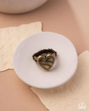 Paparazzi "Hint of Heartbreak" Brass Ring Paparazzi Jewelry