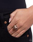 Paparazzi "Hint of Heartbreak" Copper Ring Paparazzi Jewelry