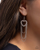 Paparazzi "Haute Hangout" White Earrings Paparazzi Jewelry
