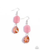 Paparazzi "Brilliant Beauty Queen" Pink Earrings Paparazzi Jewelry