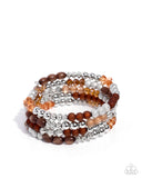 Paparazzi "Colorful Compromise" Brown Bracelet Paparazzi Jewelry
