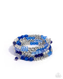 Paparazzi "Colorful Compromise" Blue Bracelet Paparazzi Jewelry
