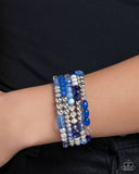 Paparazzi "Colorful Compromise" Blue Bracelet Paparazzi Jewelry