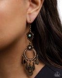 Paparazzi "Majestic Mosaic" Brass Earrings Paparazzi Jewelry