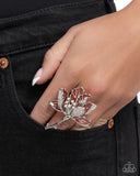 Paparazzi "Ladylike Lotus" Red Ring Paparazzi Jewelry