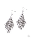 Paparazzi "Decisive Delivery" Silver Earrings Paparazzi Jewelry