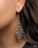Paparazzi "Decisive Delivery" Silver Earrings Paparazzi Jewelry