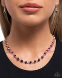 Paparazzi "Mesmerizing Model" Purple Necklace & Earring Set Paparazzi Jewelry