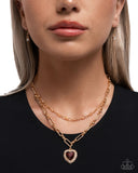 Paparazzi "Match Made In HAUTE" Brown Necklace & Earring Set Paparazzi Jewelry