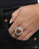 Paparazzi "Oval Opening" Brown Ring Paparazzi Jewelry