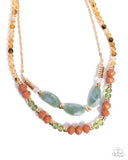Paparazzi "Girls Day" Green Necklace & Earring Set Paparazzi Jewelry