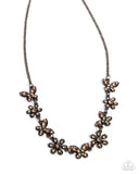 Paparazzi "Whimsical Delight & Content" Brass Necklace & Earring Set Paparazzi Jewelry
