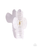 Paparazzi "Precise Pearls" White Hair Clip Paparazzi Jewelry