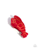 Paparazzi "Lobster Leisure" Red Hair Clip Paparazzi Jewelry