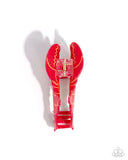 Paparazzi "Lobster Leisure" Red Hair Clip Paparazzi Jewelry