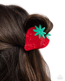 Paparazzi "Strawberry Showcase" Red Hair Clip Paparazzi Jewelry