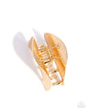 Paparazzi "Steadfast Sheen" Gold Hair Clip Paparazzi Jewelry