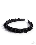 Paparazzi "Floral Film" Black Head Band Paparazzi Jewelry