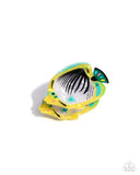 Paparazzi "Tropical Tail" Yellow Hair Clip Paparazzi Jewelry