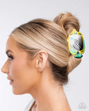 Paparazzi "Tropical Tail" Yellow Hair Clip Paparazzi Jewelry