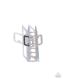 Paparazzi "A Glittery Example" Blue Hair Clip Paparazzi Jewelry