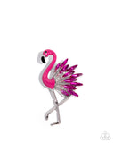 Paparazzi "Frenetic Flamingo" Pink Brooch Pin Paparazzi Jewelry