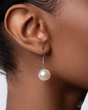 Paparazzi "Sophisticated to the Max" White Necklace & Earring Set Paparazzi Jewelry